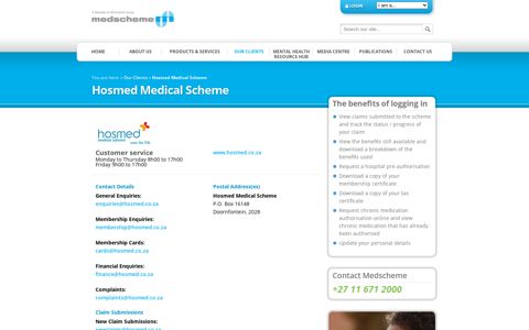 Hosmed Medical Scheme | Medscheme