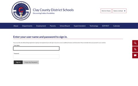 Sign In - Clay County School District