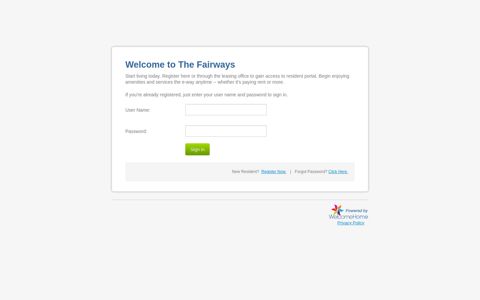 Pay Rent / Resident Portal - Fairways Apartments - Sitio web