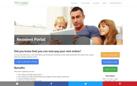 Resident Portal | Hillcrest Estates