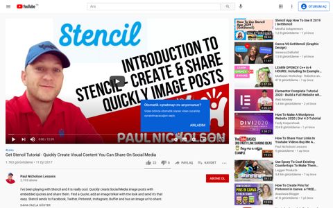 Get Stencil Tutorial - Quickly Create Visual Content ... - YouTube