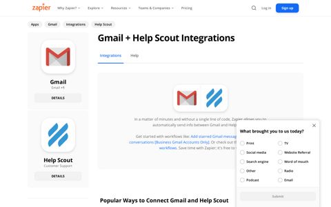 Gmail & Help Scout integrations, plus connect Storage by ...