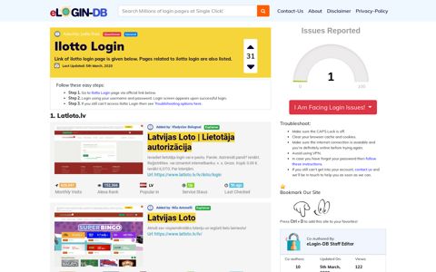 Ilotto Login - A database full of login pages from all over the ...
