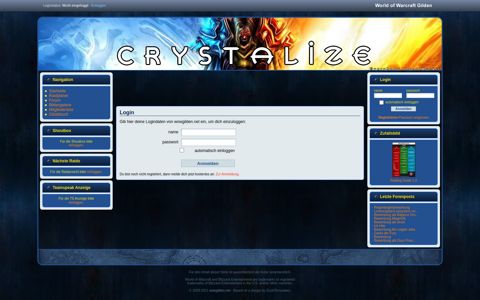 Login - crystalize [EU-Frostmourne] - WoWGilden.net