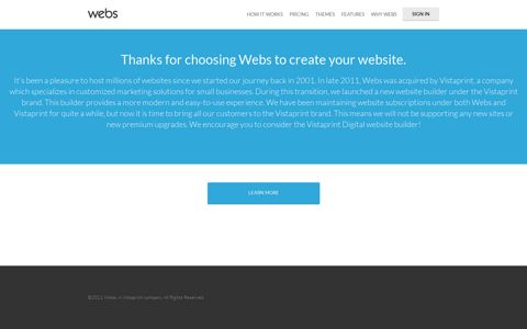 New Website with Webs: Free Website Sign Up | Webs