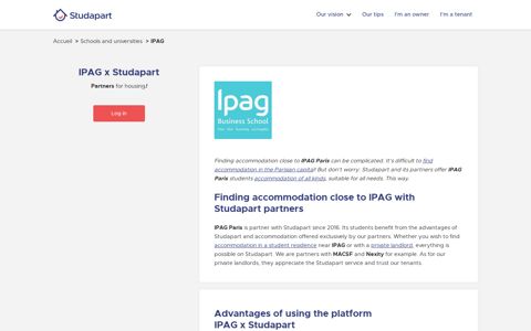 Student housing IPAG | Studapart