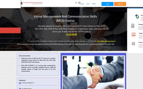 Virtual MCS - ICAI