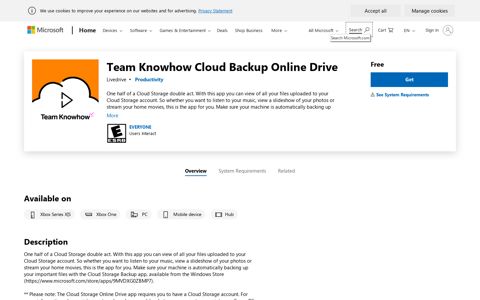 Get Team Knowhow Cloud Backup Online Drive - Microsoft ...