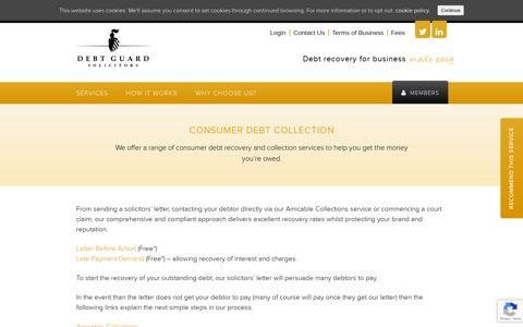 Consumer Debt Collection - Debt Guard Solicitors
