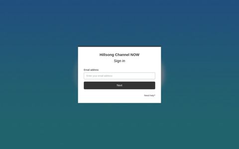 Sign in - Hillsong Channel NOW
