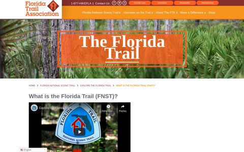 What is the Florida Trail (FNST)? | Florida Trail Association