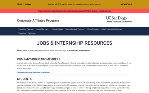 Jobs & Internship Resources | Jacobs School of Engineering