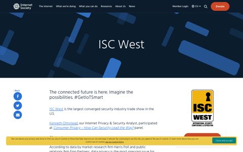 ISC West | Internet Society