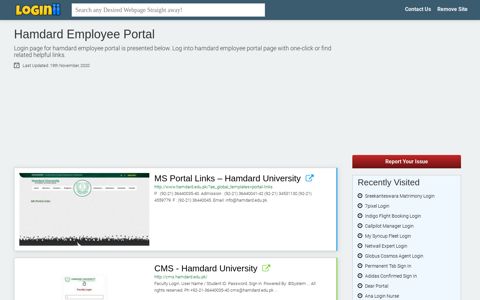 Hamdard Employee Portal - Loginii.com