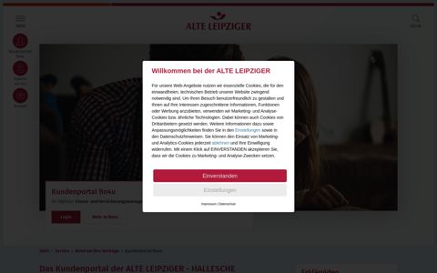 Kundenportal fin4u | ALTE LEIPZIGER