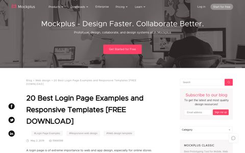 20 Best Login Page Examples and Responsive ... - Mockplus