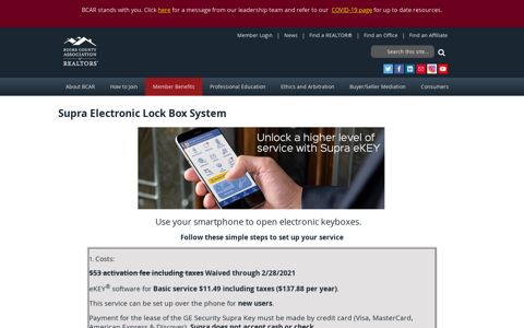 Supra-Electronic Keys - Bucks County Association of Realtors