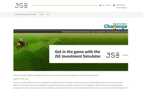 JSE Virtual Trading Game