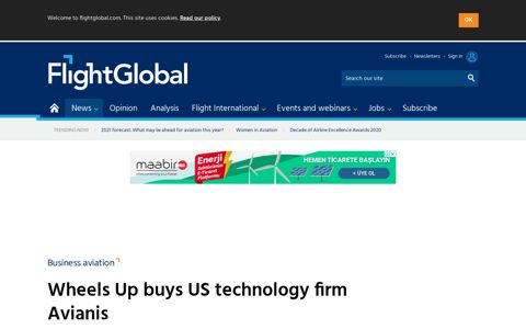 Wheels Up buys US technology firm Avianis | News | Flight ...