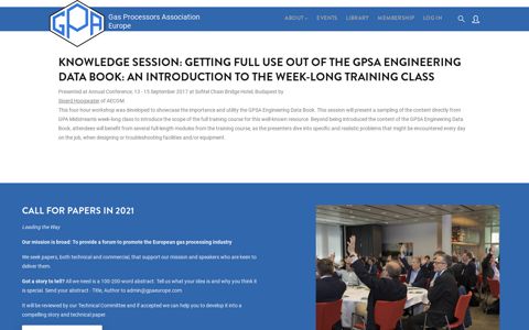 KNOWLEDGE SESSION: Getting Full Use out of the GPSA ...