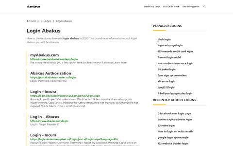 Login Abakus ❤️ One Click Access - iLoveLogin