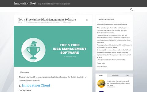 Innovation PostTop 5 Free Online Idea Management Software ...