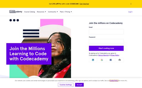 Codecademy: Learn to Code - for Free