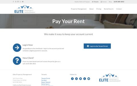 Pay Rent - Elite Property Management