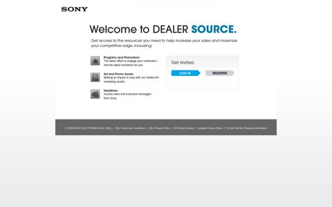 Sony - Dealer Source login