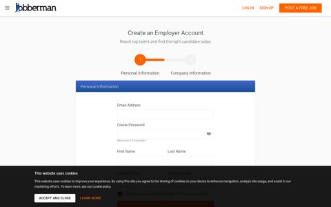 Create an Employer Account | Jobberman
