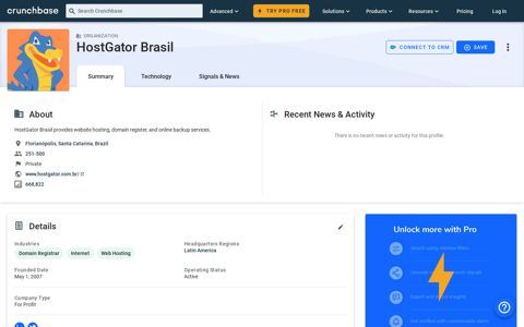 HostGator Brasil - Crunchbase Company Profile & Funding