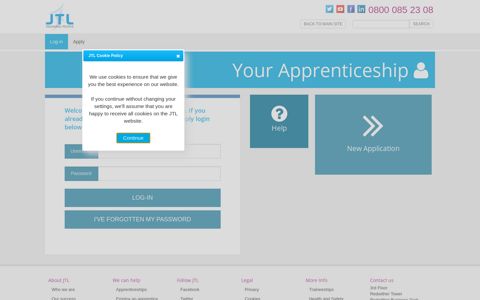 Login | JTL Apprenticeships