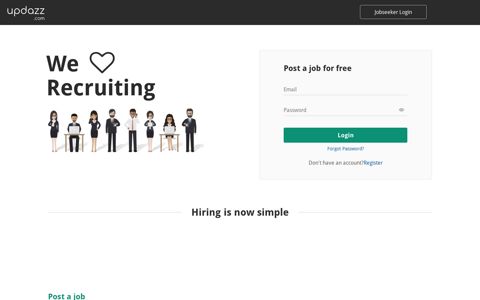 Recruiters login - updazz.com | We love recruiting