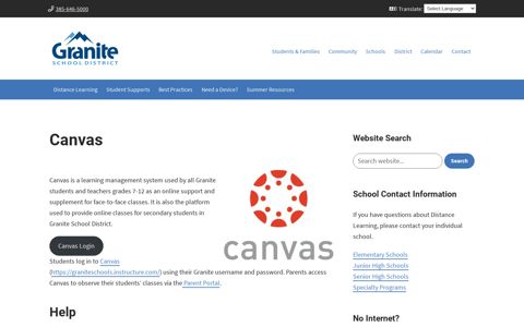 Canvas - Granite School District