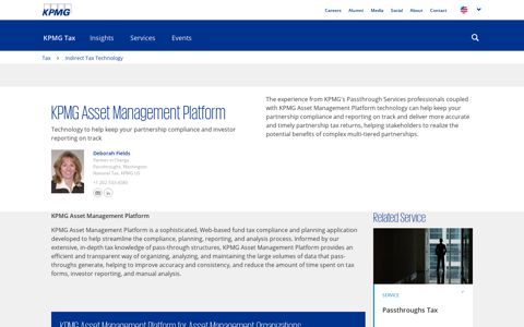 KPMG Asset Management Platform - KPMG Tax - KPMG US