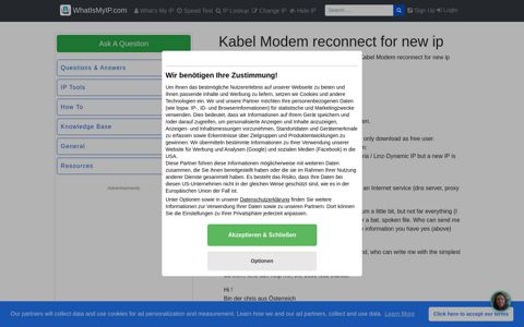 [resolved ] Kabel Modem reconnect for new ip - WhatIsMyIP ...
