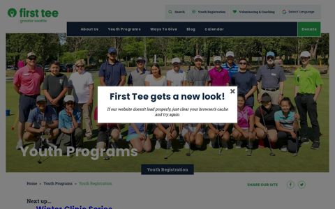 Youth Registration - First Tee - Greater Seattle