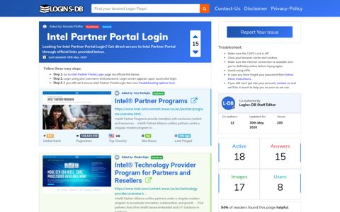 Intel Partner Portal Login - Logins-DB
