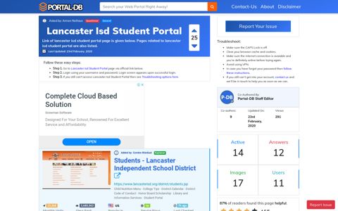 Lancaster Isd Student Portal