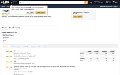 Hopscotch Land - Amazon.com Seller Profile
