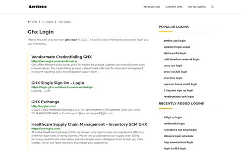 Ghx Login ❤️ One Click Access - iLoveLogin