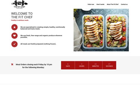 Welcome - The Fit Chef | Nutritional Meals