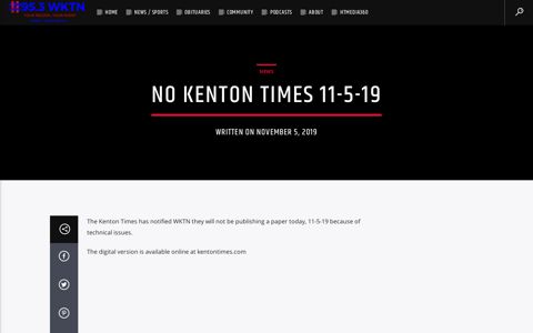 No Kenton Times 11-5-19 – WKTN