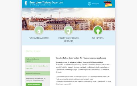 Energie-Effizienz-Experten (EEE) Für Experten |