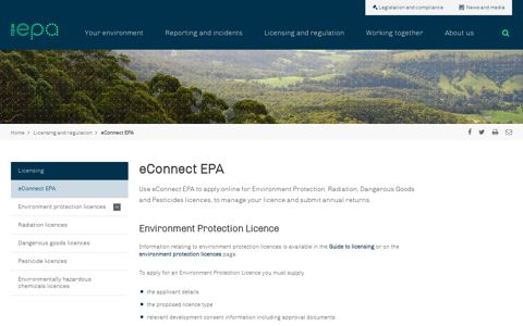 eConnect EPA - NSW Environment Protection Authority