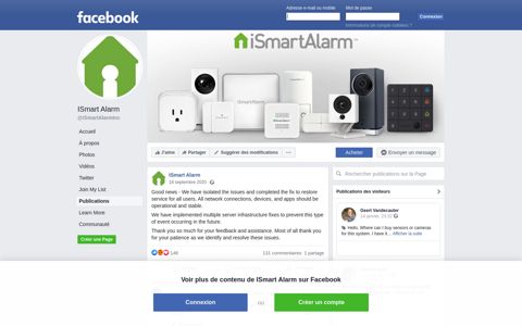 ISmart Alarm | Facebook