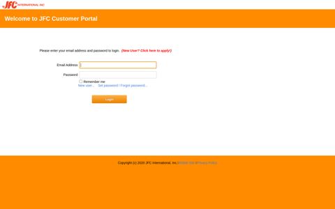 JFC Customer Portal - JFC International