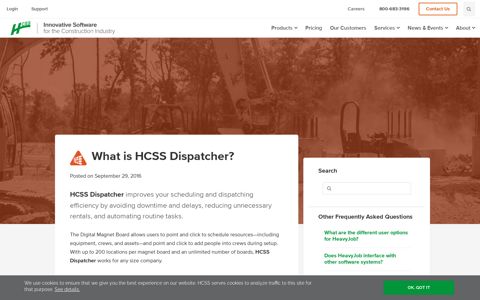 What is HCSS Dispatcher? - HCSS