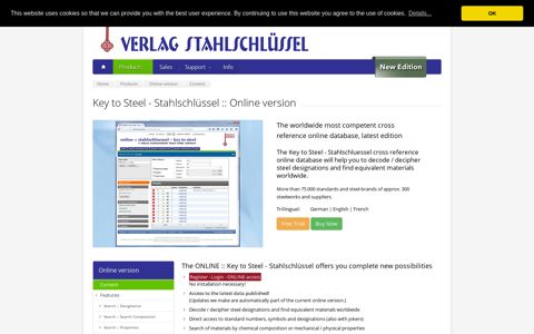 Key to Steel - Stahlschlüssel :: Online version