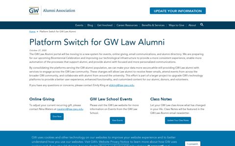 The George Washington University Law School - Login